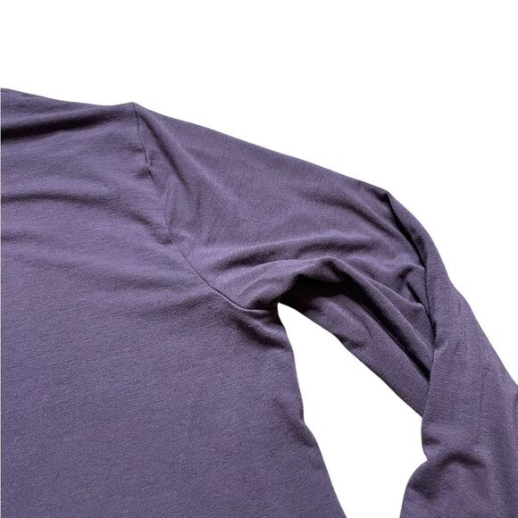 Eileen Fisher Fine Jersey Scrunch Neck Top Purple Size Small - Picture 6 of 9